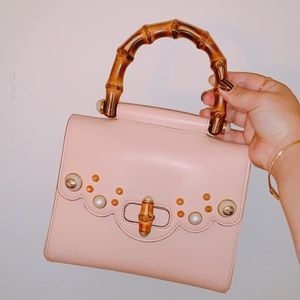 Sold! Gucci Bamboo tophandle with pearls